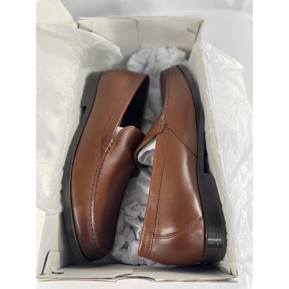 Rockport Shoes Mens Size 12 Brown Leather Slip On Dress TruTech RMWHITLEY Loafer main image 12